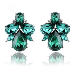 Green Stud Earrings